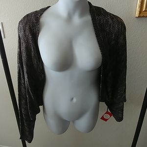 Gray cardigan sweater NWT XL